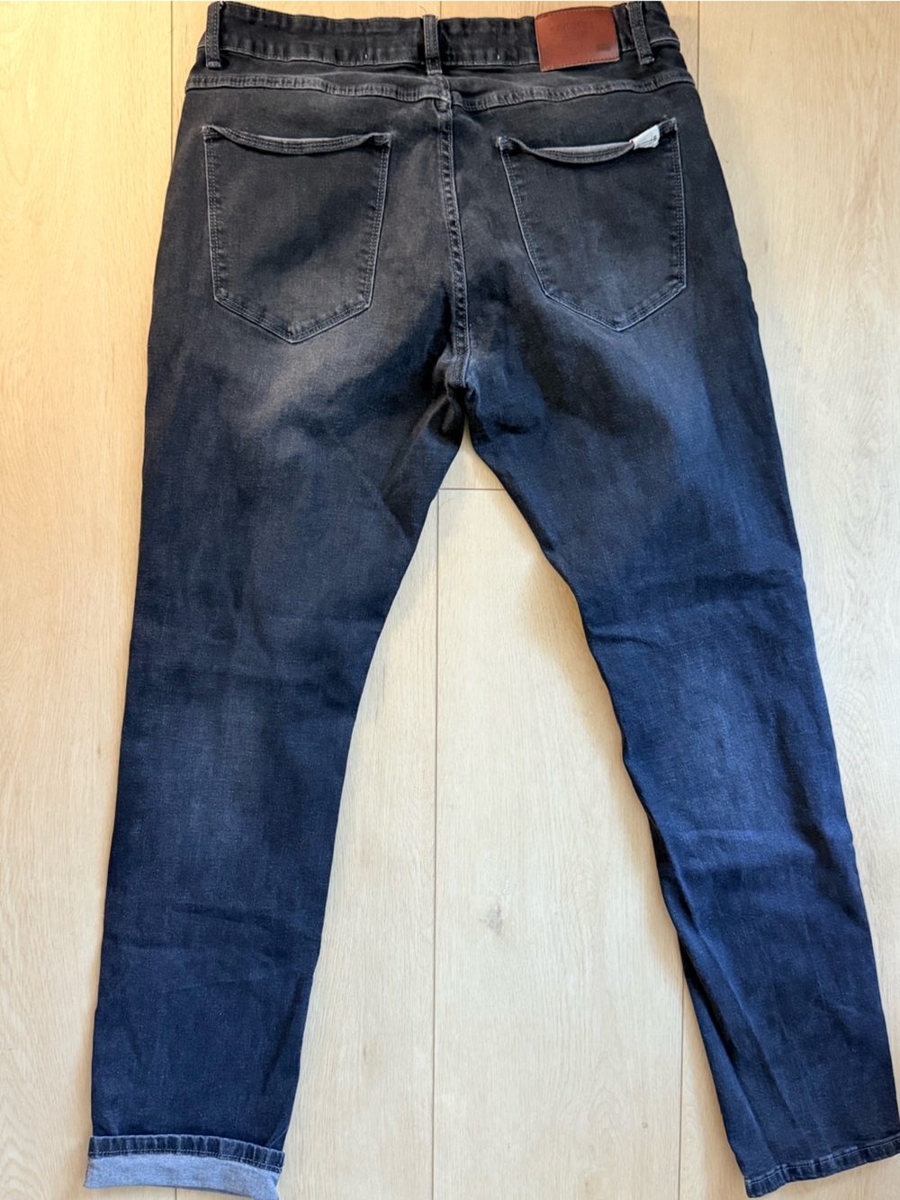 Barbell Apparel Men's Slim Straight dark Blue / Black Jeans